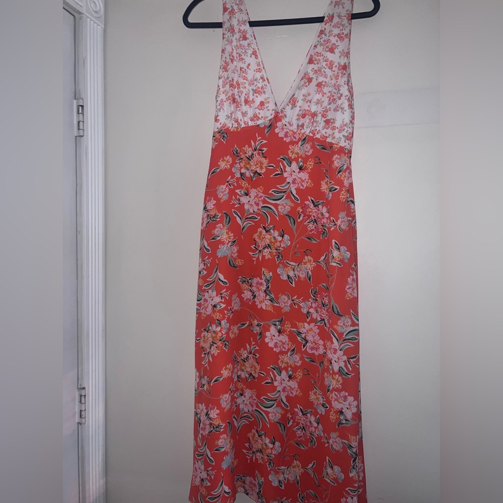 Anthropology Mixed Print Slip Dress